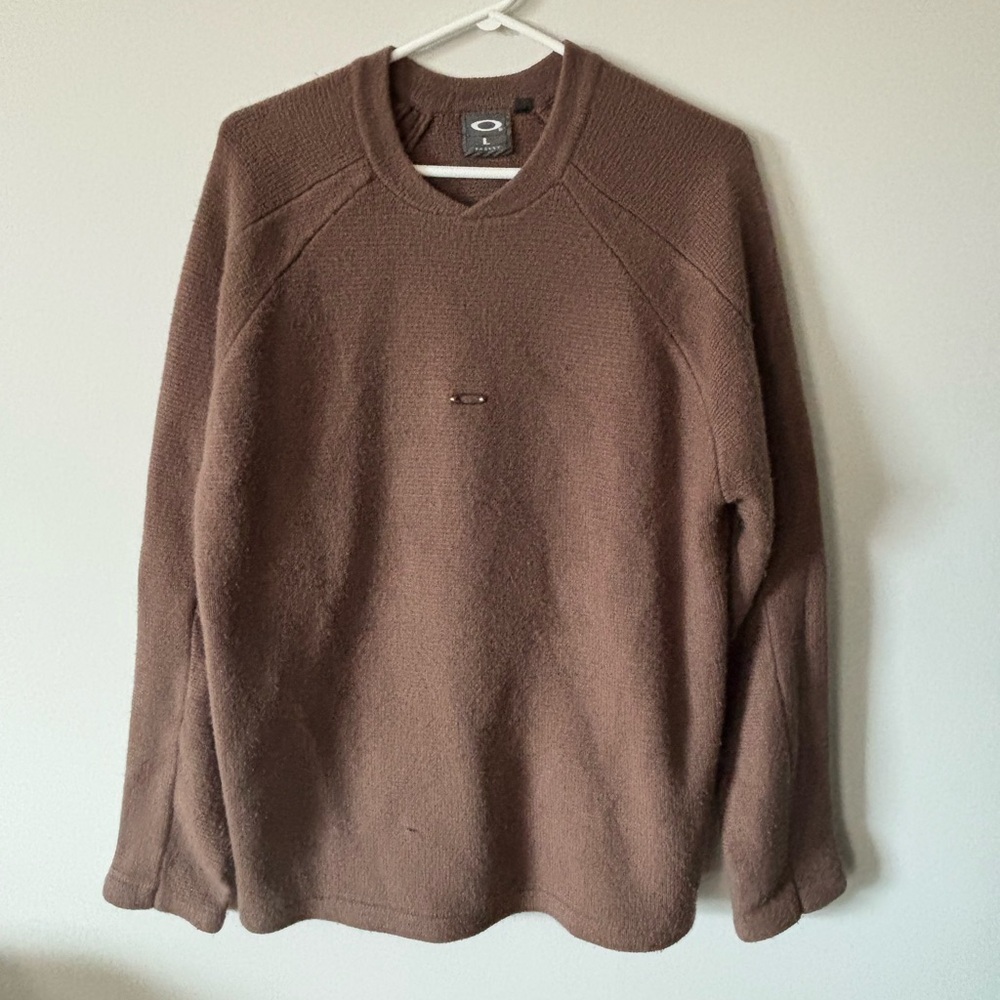 Oakley Men's Crewneck Sweater in Rich Brown